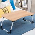 침대 책상 학생 기숙사 노트북 테이블 침대와 공부 쓰기 모양의 접이식 테이블 도매의 그림