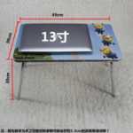 침대 책상 학생 기숙사 노트북 테이블 침대와 공부 쓰기 모양의 접이식 테이블 도매의 그림