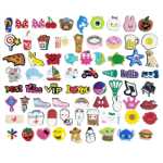 새로운 구멍 신발 장식 버클 액세서리 신발 꽃 신발 버클 귀여운 만화 정원 신발에 액세서리 구멍 가방 꽃 버클 지점의 그림