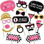 처녀 파티 신부가 될 신부 사진 소품 신부 선물 클럽 양파 가루 사진 소품 세트의 그림