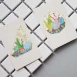 인스 그리드 카드 사진 벽 작은 카드 미니 간단한 양면 카드 사진 소품 작은 카드 사진 소품의 그림