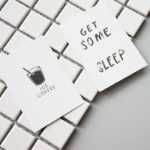 인스 그리드 카드 사진 벽 작은 카드 미니 간단한 양면 카드 사진 소품 작은 카드 사진 소품의 그림