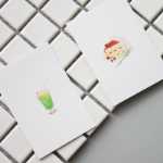 인스 그리드 카드 사진 벽 작은 카드 미니 간단한 양면 카드 사진 소품 작은 카드 사진 소품의 그림