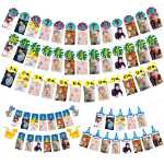 메이 유시 맞춤형 생일 파티 장식 사진 소품 아기 첫 번째 생일 사진 배너의 그림