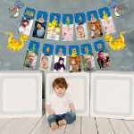 메이 유시 맞춤형 생일 파티 장식 사진 소품 아기 첫 번째 생일 사진 배너의 그림