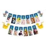 메이 유시 맞춤형 생일 파티 장식 사진 소품 아기 첫 번째 생일 사진 배너의 그림