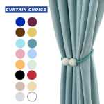 커튼 버클 자석 라이트 럭셔리 패션 거실 커튼 타이 백 타이 백 크리 에이 티브 두꺼운 로프 진주 커튼 마그네틱 버클 도매의 그림