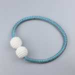 커튼 버클 자석 라이트 럭셔리 패션 거실 커튼 타이 백 타이 백 크리 에이 티브 두꺼운 로프 진주 커튼 마그네틱 버클 도매의 그림