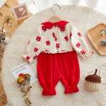 신생아 아기 원피스의 그림