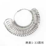 링 링 측정 링 링 측정 링 링 사이즈 측정 링 눈금자 링 링 핑거 링 측정 도구의 그림