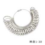 링 링 측정 링 링 측정 링 링 사이즈 측정 링 눈금자 링 링 핑거 링 측정 도구의 그림