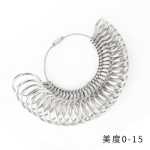 링 링 측정 링 링 측정 링 링 사이즈 측정 링 눈금자 링 링 핑거 링 측정 도구의 그림