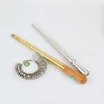 반지 측정 도구 반지 밴드 반지 측정 막대 반지 사이즈 측정 도구 주얼리 도구의 그림