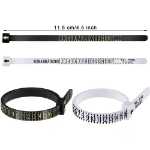 링 측정  테이프 측정  손가락 측정 표준 소프트 눈금자 벨트형 플라스틱 사이징 도구의 그림