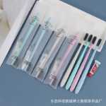 호텔 세면도구호텔 & 비앤비 소모품치약이 포함된 칫솔부드러운 칫솔모 칫솔 세트의 그림