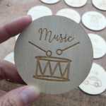 나무 보관 라벨 맞춤형 장난감의 그림