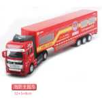 어린이 장난감 부메랑 합금 컨테이너 운송 트럭 컨테이너 트럭 고속 유조선 트레일러 모델 장난감의 그림