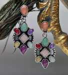 원석 태국 실버 보석 귀걸이의 그림