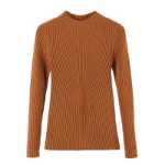 여성용 핏 니트 스웨터의 그림