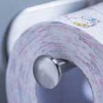 스테인레스 스틸 욕실 화장지 홀더의 그림