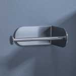 스테인레스 스틸 욕실 화장지 홀더의 그림