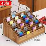 나무 휴대 전화 선반의 그림