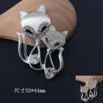 동물 보석 여우 펜던트의 그림