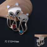 동물 보석 여우 펜던트의 그림