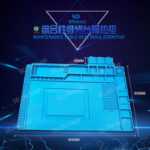 휴대폰 컴퓨터 디지털 수리 작업 매트의 그림