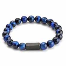 쥬얼리 8mm 구슬 블랙 / 남성 여성 팔찌의 그림