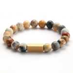 쥬얼리 8mm 구슬 블랙 / 남성 여성 팔찌의 그림