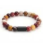 쥬얼리 8mm 구슬 블랙 / 남성 여성 팔찌의 그림