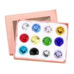 천연 크리스탈 다이아몬드 보석 장식품의 그림