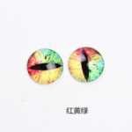 8 ~ 12mm 높이의 투명 유리 아이 피스 보석 액세서리의 그림