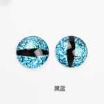 8 ~ 12mm 높이의 투명 유리 아이 피스 보석 액세서리의 그림