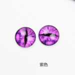 8 ~ 12mm 높이의 투명 유리 아이 피스 보석 액세서리의 그림