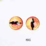 8 ~ 12mm 높이의 투명 유리 아이 피스 보석 액세서리의 그림