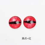 8 ~ 12mm 높이의 투명 유리 아이 피스 보석 액세서리의 그림