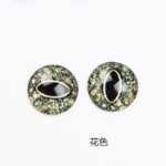 8 ~ 12mm 높이의 투명 유리 아이 피스 보석 액세서리의 그림