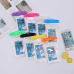 PVC 휴대 전화 투명 방수 가방의 그림