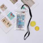 PVC 휴대 전화 투명 방수 가방의 그림