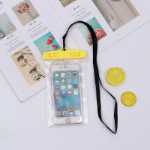 PVC 휴대 전화 투명 방수 가방의 그림