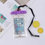 PVC 휴대 전화 투명 방수 가방의 그림