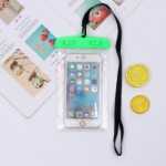 PVC 휴대 전화 투명 방수 가방의 그림