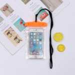 PVC 휴대 전화 투명 방수 가방의 그림