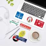 오토바이 헬멧 휴대 전화 노트북 스티커의 그림