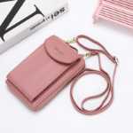 여성 휴대폰 가방의 그림