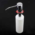 푸시 버튼 주방 싱크 비누의 그림