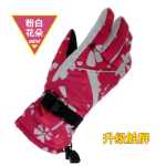 여성용 터치 스크린 스키 장갑의 그림