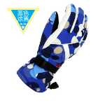 여성용 터치 스크린 스키 장갑의 그림